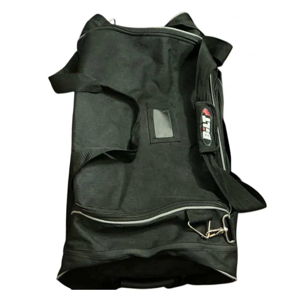 🏍️Bilt Classic Logo Vintage Black Duffel Motorcycle/Multi-use Bag